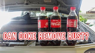 Can Coke (cocacola) remove rust inside radiator?