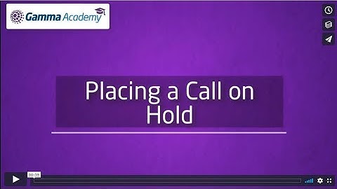 Polycom Chapter 5 Placing a call on hold