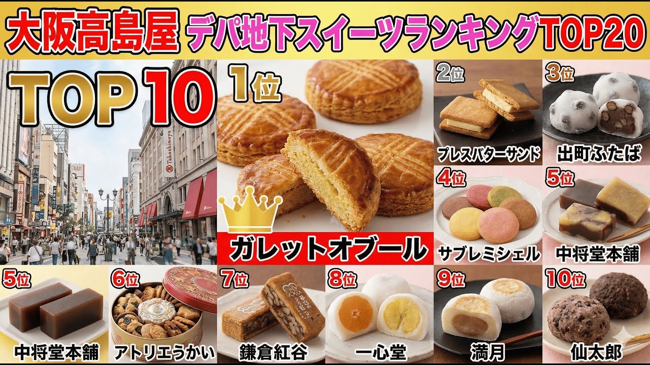 【難波】大阪高島屋デパ地下お土産・スイーツランキングTOP20