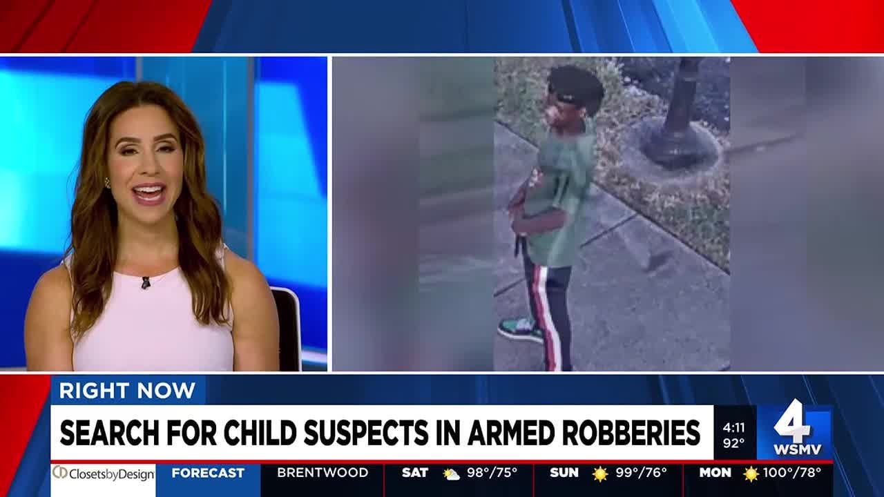Search underway for child suspects in armed robberies - YouTube