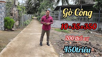 MS 903.(ÐÃ BÁN)đất 10×35 có 200 thổ cư 450 triệu