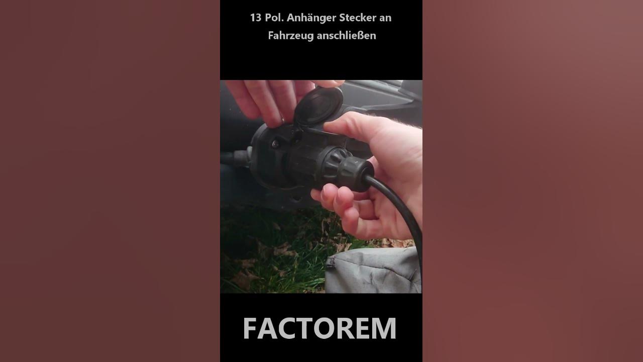 Anhängerstecker anschließen