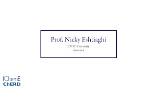 Professor Nicky Eshtiaghi - Subject Editor - Chemical Engineering Research and Design