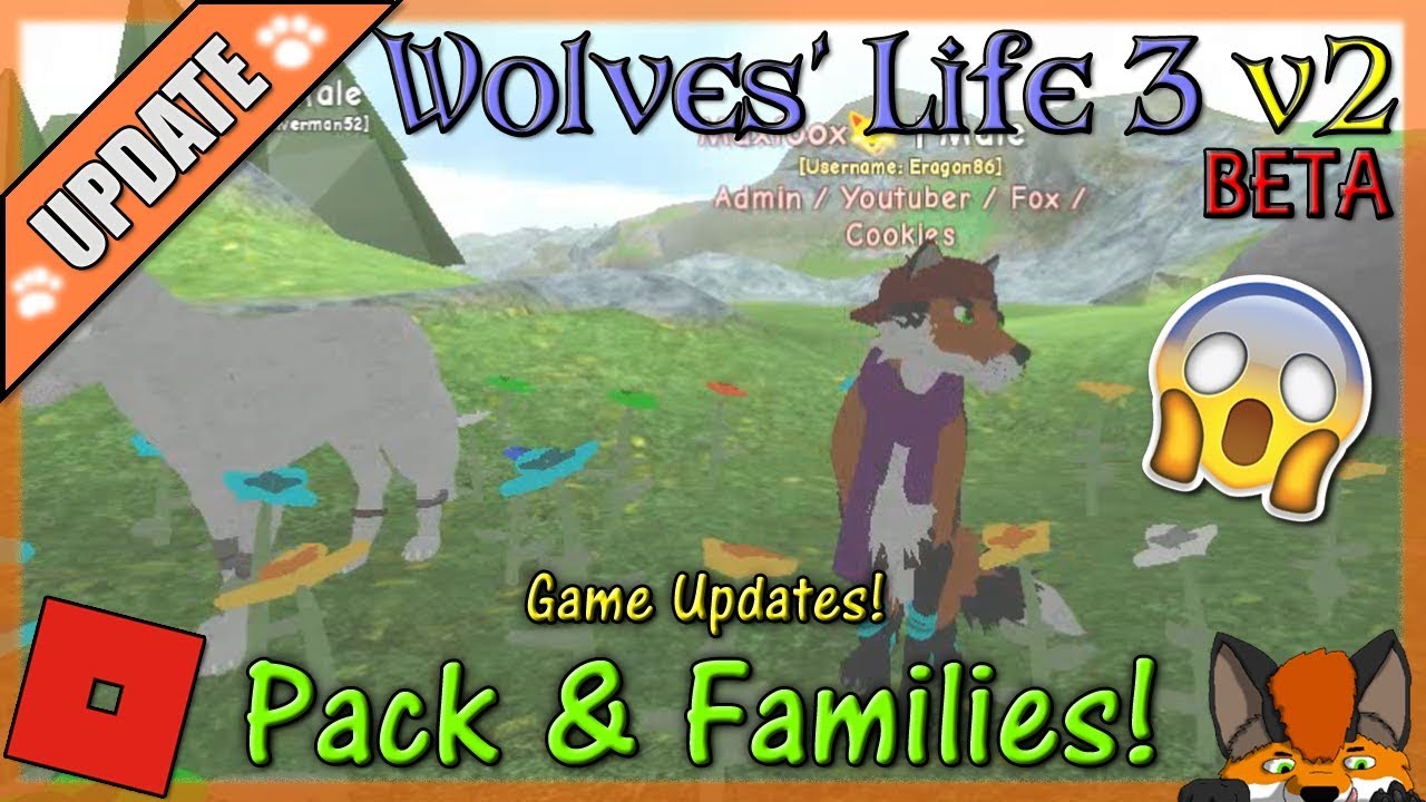 Roblox Wolves Life 3 V2 Beta Pack Families 40 Hd Youtube - family life beta roblox