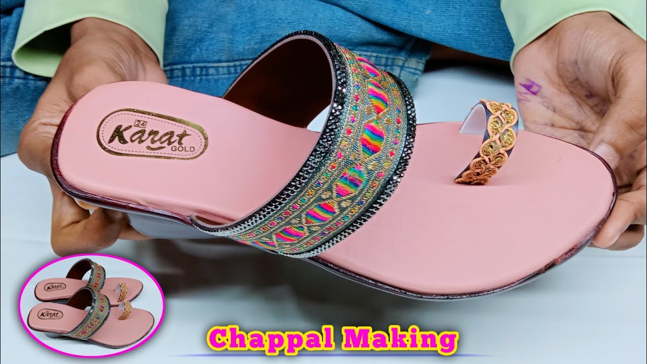 Handmade sandals at home for simple process - YouTube