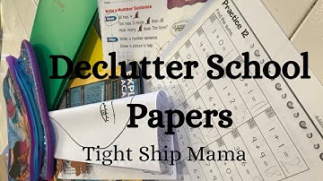 Declutter School Papers