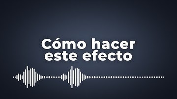 Cómo hacer ESPECTRO DE AUDIO en vídeos en 3 MINUTOS