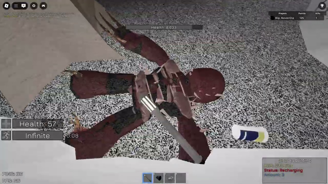 How to solo the raek in Roblox :THE RAEK : KILL SIMULATOR