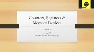 Counters | Asynchronous & Synchronous Counters | Applications of Counters | Lecture 18 | DLD News