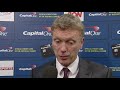 David Moyes after Manchester United were knocked out of the League Cup by Sunderland