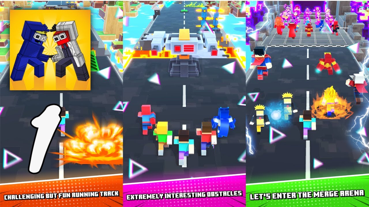 Hero Craft Merge Battle Master Gameplay Walkthrough Part 1 - Level 1 ~ 10 (Android, IOS)