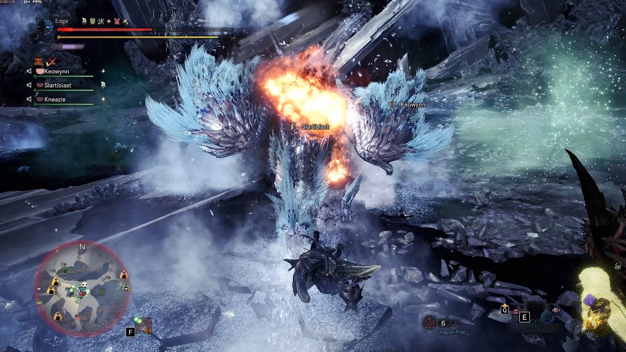 [MHW: Iceborne PC] 225 w/ Friends - Arch-Tempered Velkhana (The Place Where Winter Sleeps) 17'23''80