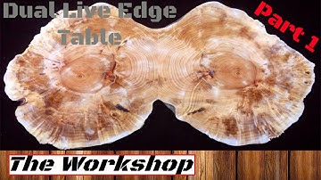 Live Edge Coffee Table - Dual Maple logs Part 1
