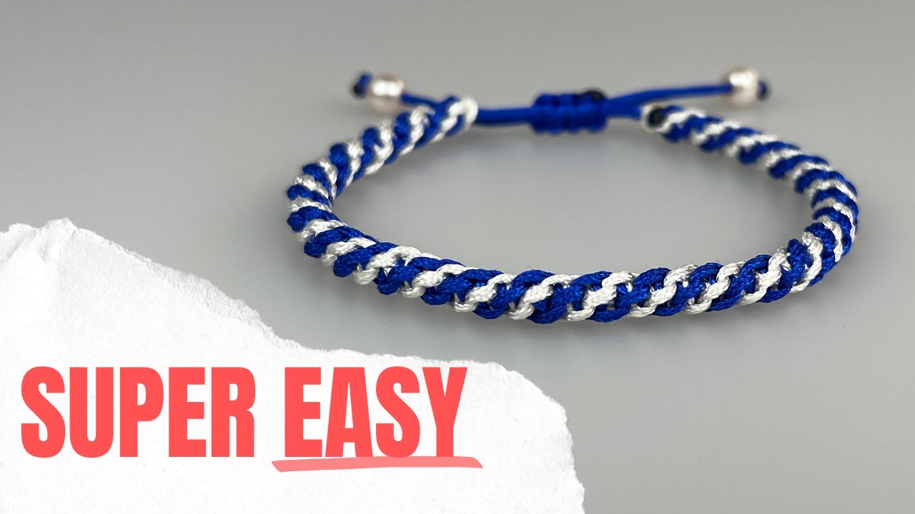 How to make a bracelet with square knot