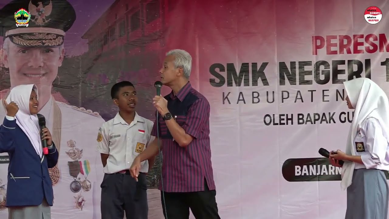 Matursuwun Pak Gub! Ika SMKN 1 Susukan Jawab Kuis - Acara Peresmian SMKN 1 Pagentan 2023