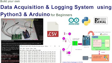 Build a 4-Channel CSV  data logging and acquisition system (DAQ) using Arduino and Python 3