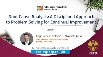 Root Cause Analysis: A Disciplined Approach to Problem Solving for Continual Improvement