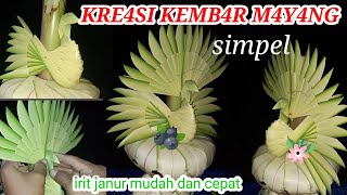 Toturial cara membuat || Kembar mayang || simpel mudah irit janur