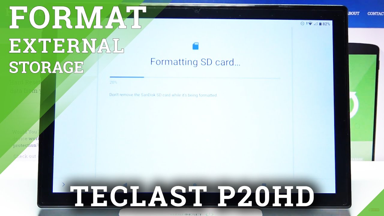 Merchandising equal delivery How to Format SD Card in TECLAST P20HD – Clear SD Card Storage - YouTube