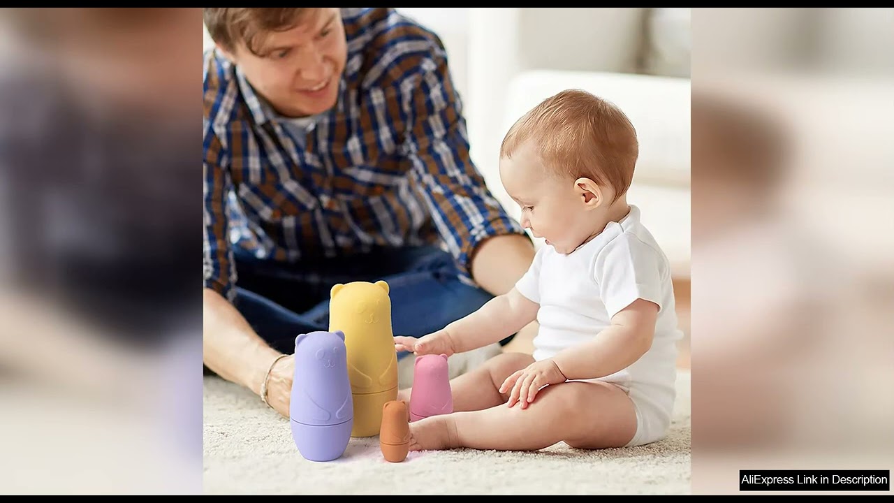 Montessori Nesting Dolls Toy Russian Matryoshka Doll Educational Toys for Children Silicone Review