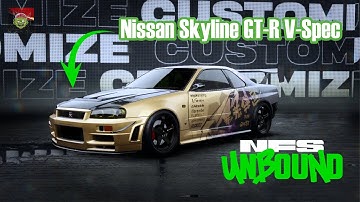 Need For Speed Unbound - Customization Nissan Skyline GT R V Spec 1999