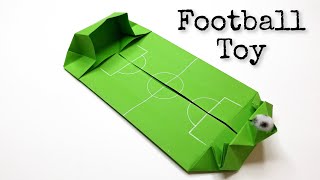 How to make an origami football toy ⚽️ | football game papercraft with one piece of paper 🥅 