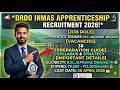DRDO INMAS Apprenticeship 2026 🔬 | 38 Vacancies | Stipend up to ₹12,300 | No Exam, No Interview!