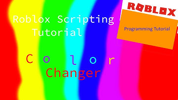 Roblox Studio: RAINBOW Color Changing Part!