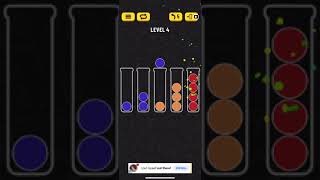 BALL SORT PUZZLE GAME / LEVEL FOUR (4) / WALKTHROUGH TUTORIAL screenshot 4