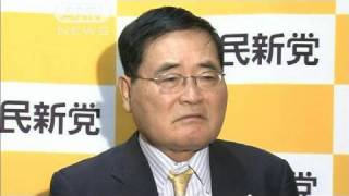 亀井大臣辞任　郵政法案成立見送りで　連立は維持（10/06/11）