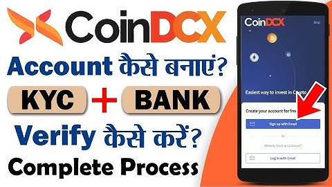 CoinDCX Me Account Kaise Banaye | CoinDCX Kyc and Bank Verification | How to Create CoinDCX Account