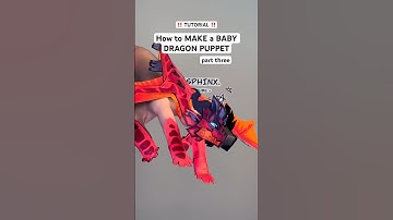 TUTORIAL — How to make a BABY dragon puppet! // LAST PART // #dragonpuppets #papercrafts #art