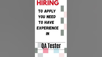 Hiring QA Tester experienced in software testing, manual testing & automation testing | Remote Job