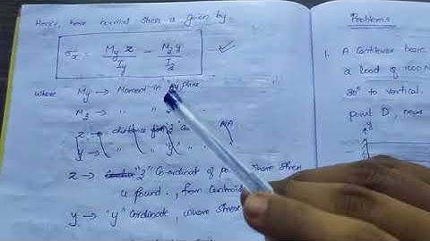 Amos-lec 14 Unsymmetrical bending Problems