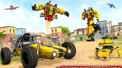 Flying Ghost Robot Car Game: Transform robot Games Buntoo Games Android Gameplay