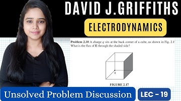 Flux of E.F through the shaded region of the cube.LEC-19 ED GRIFFITHS Problem