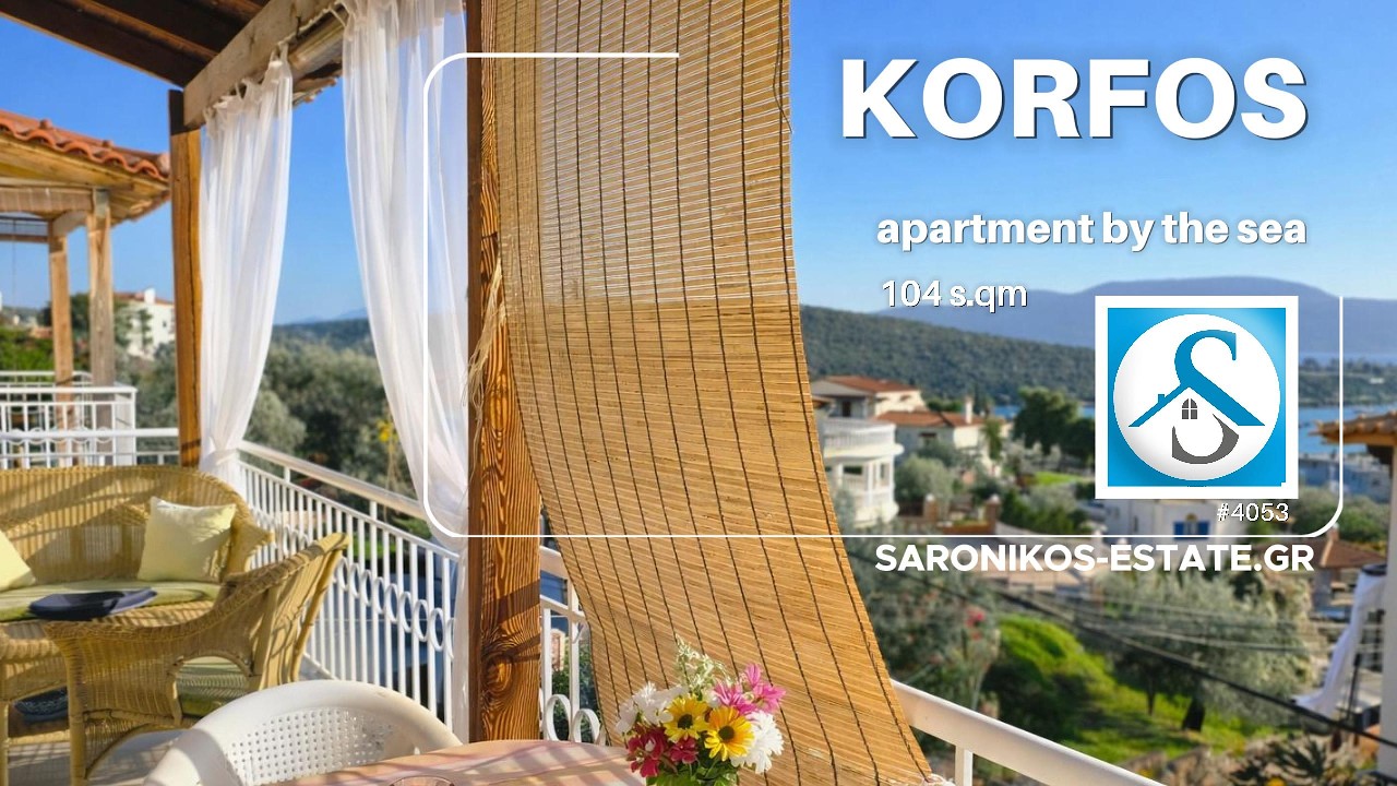 📍 #4053 | 104 sq m Seaside Apartment for Sale in Korfos Korinthias