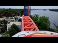 Superman the Ride Front Seat POV 2017 FULL HD Six Flags New England