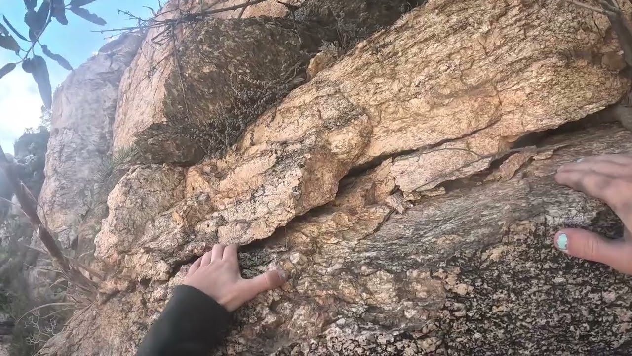 Climbing Pryogenics (5.9) at Wall of the Flying Scorpions Mount Lemmon