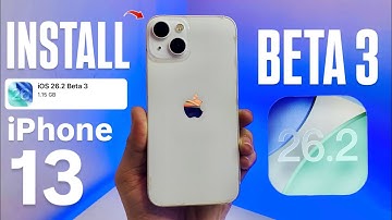 iOS 26.2 Beta 3 in iPhone 13 - How to Install iOS 26.2 Beta 3 on iPhone 13