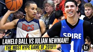 LaMelo Ball vs Julian Newman!!! The Most HYPED Game Of The Year!! SH*T GOT WILD!!