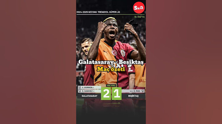 Trendyol Süper Lig 10. Hafta Galatasaray 2-1 Beşiktaş maç özeti. #galatasaray #beşiktaş #maçözeti