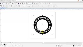 TUTORIAL MEMBUAT LOGO DAN TEXT MELINGKAR MENGGUNAKAN COREL DRAW