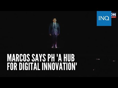 Marcos says PH 'a hub for digital innovation' at SG FinTech meet via hologram