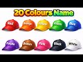 20 Colours Name English and Hindi | Preschool Color Learning 🎨👶 JOJO WALA COLOUR