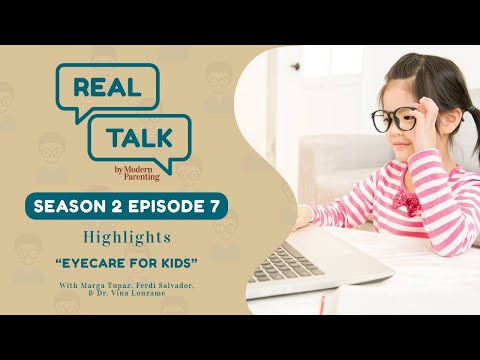 Dr. Vina Lonzame with Marga Tupaz and Ferdi Salvador on Real Talk Season 2: Eye Care for Kids