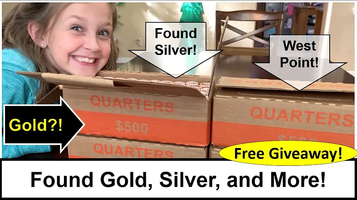 Found Silver And Gold Coin Roll Hunting Quarters! Free Giveaway!