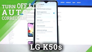 How to Activate Text Correction Options in LG K50S - Autocorrection