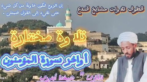 #تلاوة_مختارة أواخر سورة المؤمنون "              الشيخ حامد أبنوري 