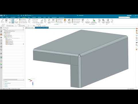 Siemens NX Sheet Metal: Three Bend Corner